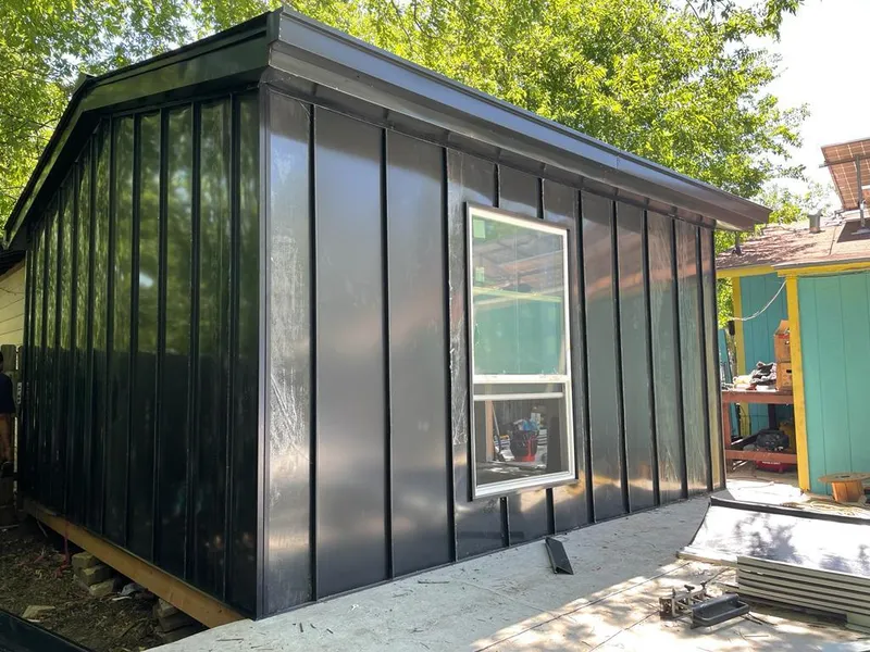 Black standing seam metal wall panels for Metal Roof Installation in Palmetto Bay